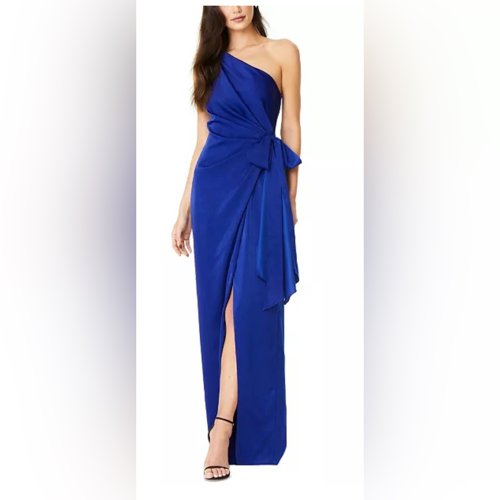 Blue Gown One Shoulder Dress